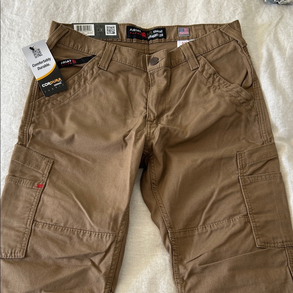Men’s Ariat FR Durable Brown Straight Leg Cargo Pants